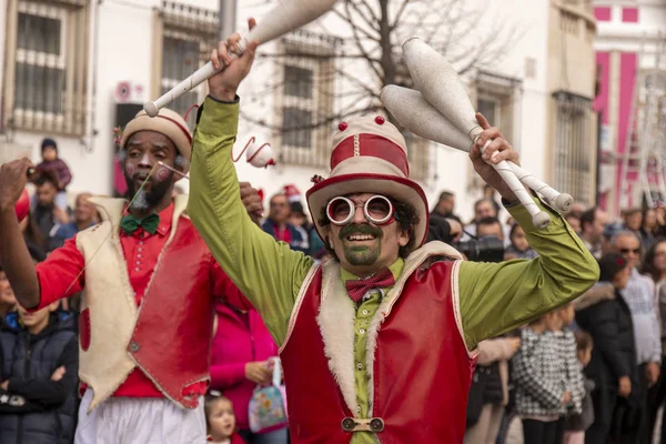 Fun characters in parade — Stock Photo, Image