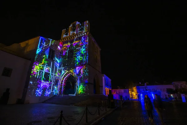 Instalación de luz de arte abstracto — Foto de Stock