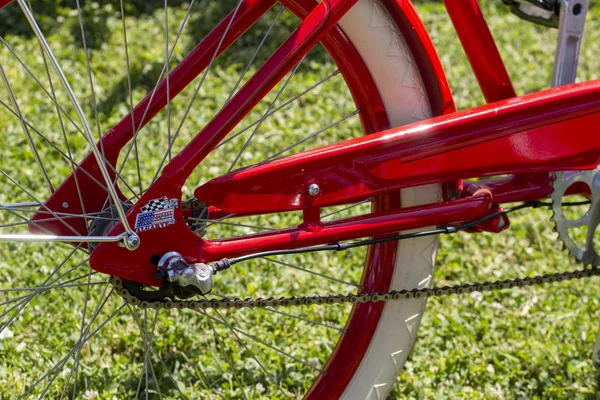 Display of vintage bicycles on show — Stock Photo, Image