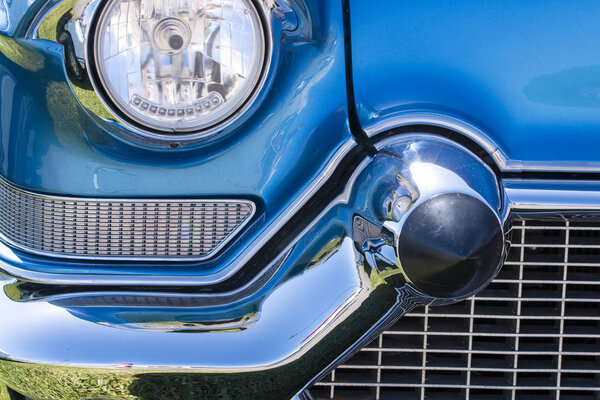 Display of vintage cars on show