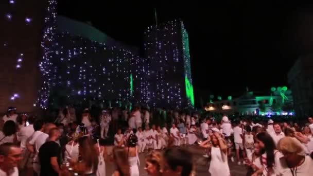 Witte nacht in de stad Loule — Stockvideo