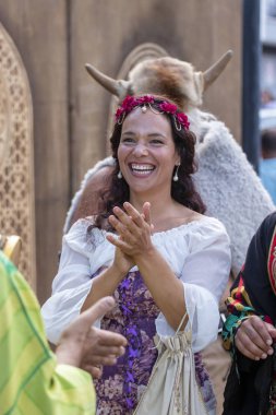 Festivalde ortaçağ sanatçıları