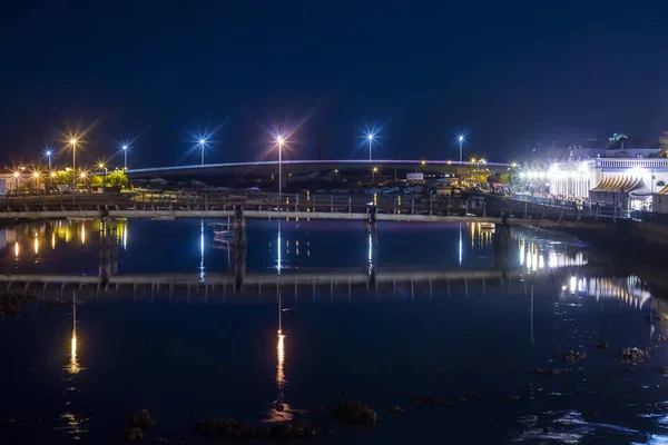 Night landscape of Tavira city — Stock Photo, Image