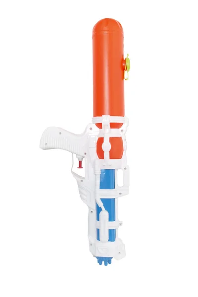 Barevná plastová vodní pistole — Stock fotografie