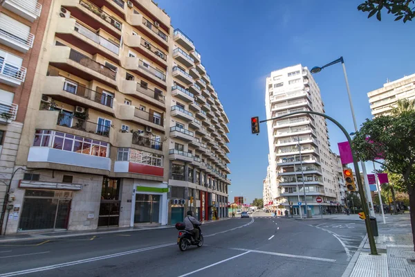 Blick Auf Die Strassen Der Stadt Huelva Gelegen Spanien Europa — Stockfoto