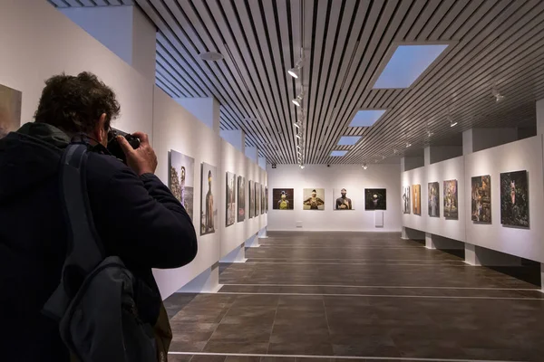 Huelva Espanha Fevereiro 2020 Exposição Fotográfica Diaz Burgos Tropico Cancer — Fotografia de Stock