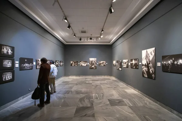 Huelva Spagna Febbraio 2020 Mostra Fotografica Patrick Zachmann Tiananmen Del — Foto Stock