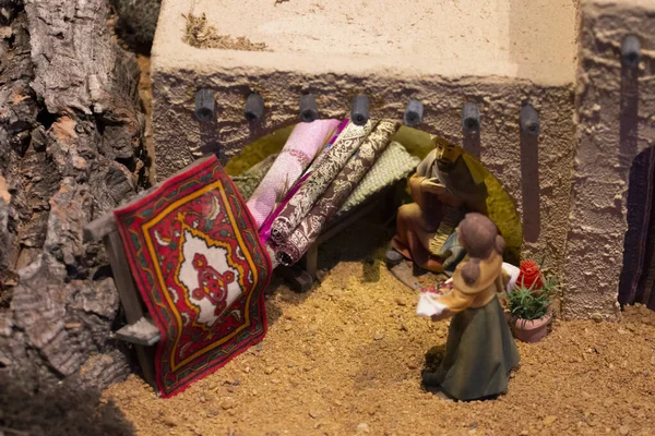 Vila Real Santo Antonio Portugal 28Th December 2019 Christmas Nativity — Stockfoto