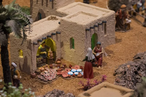 Vila Real Santo Antonio Portugal 28Th December 2019 Christmas Nativity — Stock fotografie