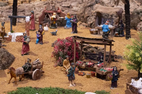 Vila Real Santo Antonio Portugal 28Th December 2019 Christmas Nativity — Zdjęcie stockowe