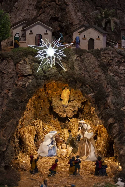 Vila Real Santo Antonio Portugal 28Th December 2019 Christmas Nativity — Stockfoto
