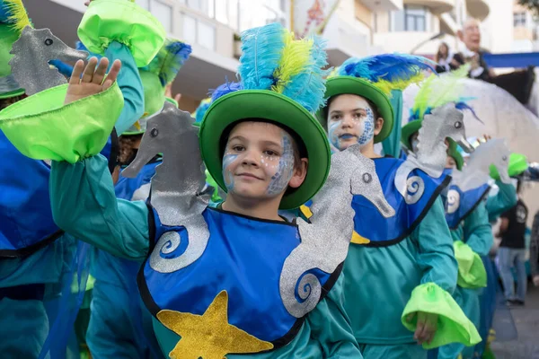 Loule Portugal Februar 2020 Bunte Karnevals Carnaval Parade Loule Portugal — Stockfoto