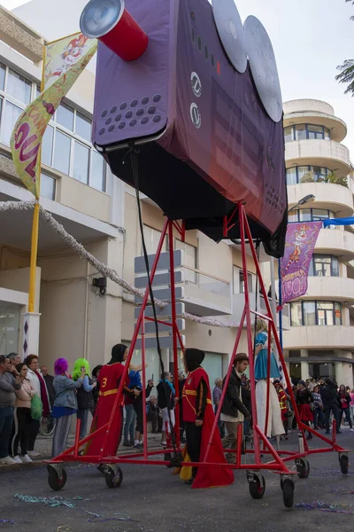 Loule Portugal February 2020 Colorful Carnival Carnaval Parade Festival Participants — Stock Photo, Image