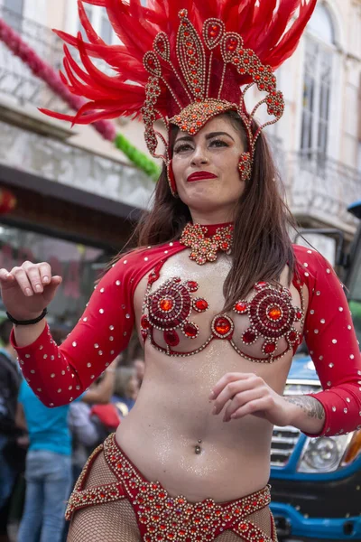 Loule Portekiz Şubat 2020 Loule Portekiz Deki Renkli Karnaval Festivali — Stok fotoğraf