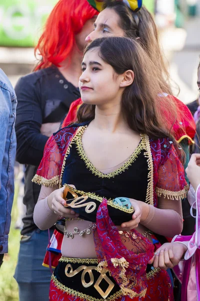 Loule Portugal February 2020 Colorful Carnival Carnaval Parade Festival Participants — Stock Photo, Image