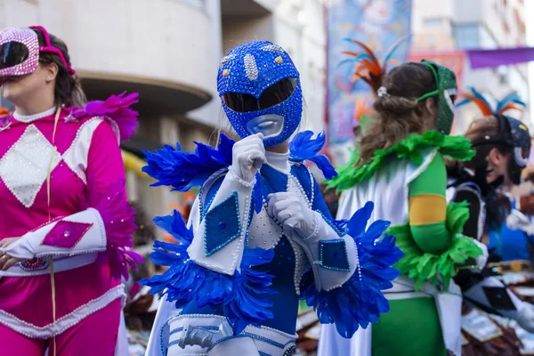 Loule Portugal Februar 2020 Bunte Karnevals Carnaval Parade Loule Portugal — Stockfoto