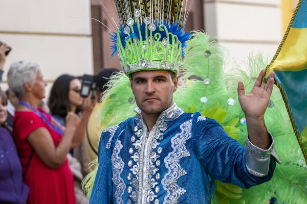 Loule Portugal February 2020 Colorful Carnival Carnaval Parade Festival Participants — Stock Photo, Image