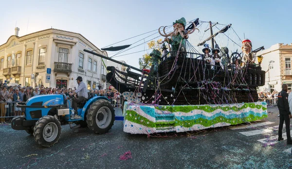 Loule Portugal February 2020 Colorful Carnival Carnaval Parade Festival Participants — Stock Photo, Image