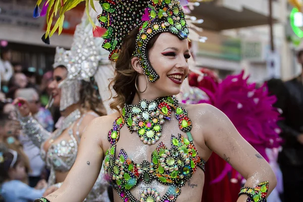 Loule Portugal Februar 2020 Bunte Karnevals Carnaval Parade Loule Portugal — Stockfoto