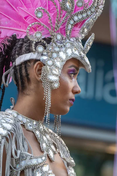 Loule Portugal Febrero 2020 Colorido Carnaval Carnaval Parade Festival Participantes — Foto de Stock