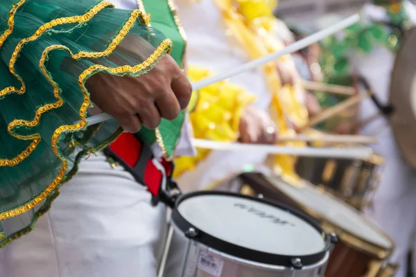 Loule Portugalsko Únor 2020 Barevný Karneval Karnevalový Účastníci Průvodu Loule — Stock fotografie