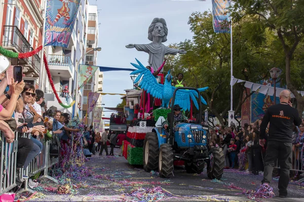 Loule Portugal Februar 2020 Bunte Karnevals Carnaval Parade Loule Portugal — Stockfoto