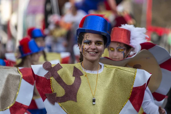 Loule Portugal Februar 2020 Bunte Karnevals Carnaval Parade Loule Portugal — Stockfoto