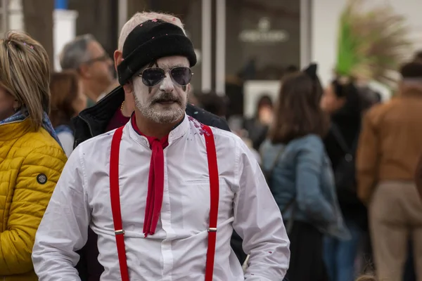 Loule Portugal February 2020 Colorful Carnival Carnaval Parade Festival Participants — Stock Photo, Image