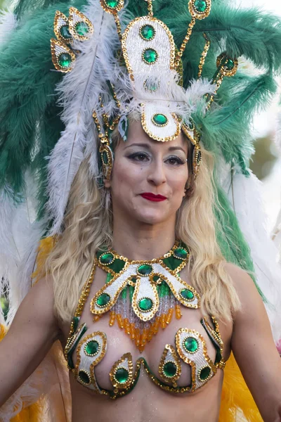 Луль Полугалия Фебруаря 2020 Красочный Карнавал Carnaval Участников Фестиваля Городе — стоковое фото