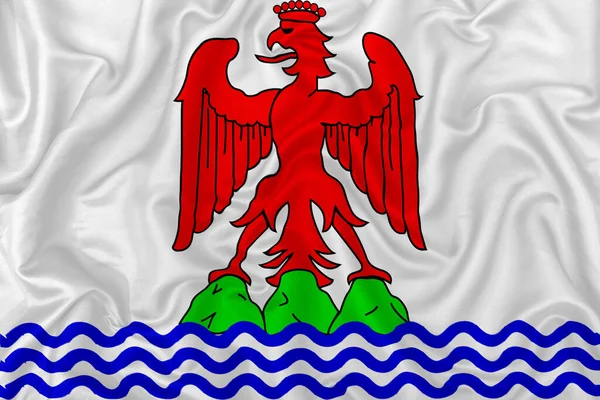 Provincie Nice Vlag 1108 1176 Golvende Zijde Textiel Achtergrond — Stockfoto