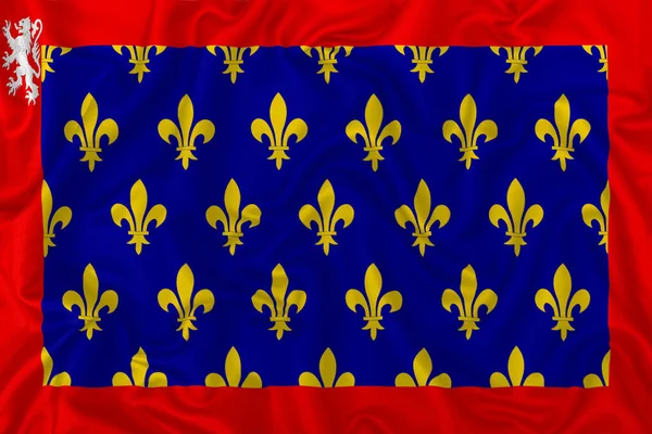 Σημαία Της Επικράτειας Του Μέιν Κυματιστό Φόντο Υφάσματος Από Μετάξι — Φωτογραφία Αρχείου