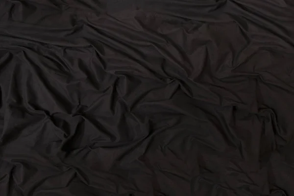 Color Negro Ondulado Tejido Algodón Textura Fondo — Foto de Stock