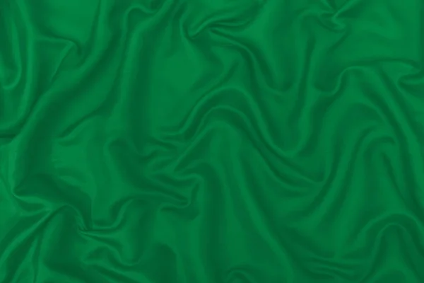 Libyan Arab Jamahiriya 1977 2011 Flag Wavy Silk Textile Fabric — Stock Photo, Image