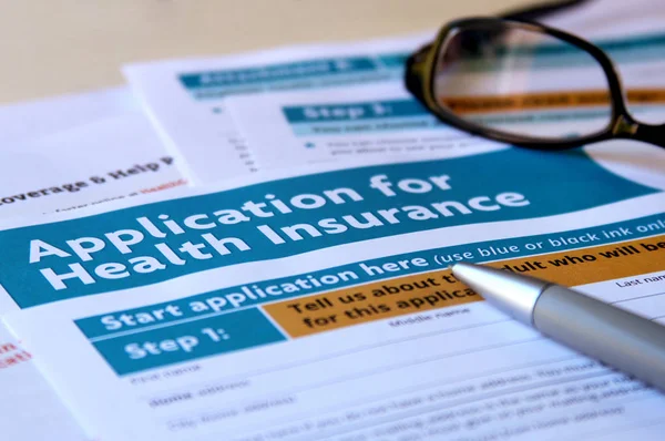Health insurance application — Stock Photo, Image