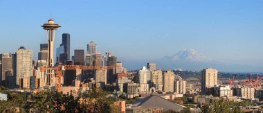 Seattle manzarası görünümü