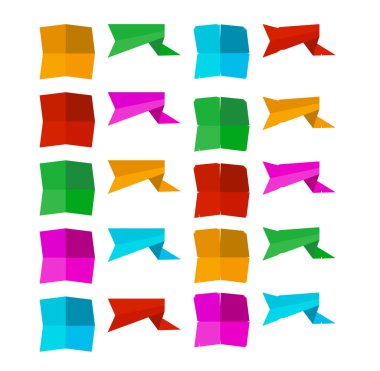 Boş etiketleri farklı renklerde