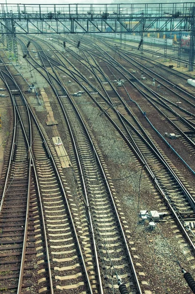 demiryolu parça. Üstten Görünüm.