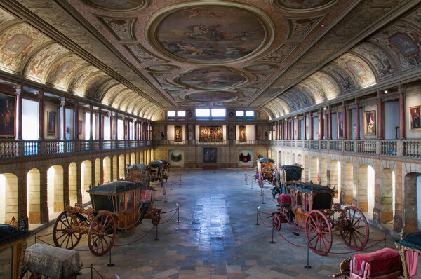 Lisbon, Portugal - November 4, 2017: MUSEU NACIONAL DOS COCHES (Coach Museum)