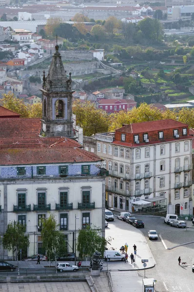 Porto Portugal Novembro 2017 Vista Das Tradicionais Fachadas Coloridas Telhados — Fotografia de Stock