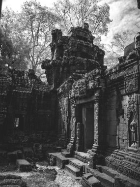 Angkor Wat, Kamboçya'da Khmer mimarisinin kızılötesi görüntü
