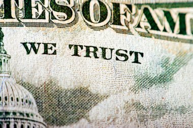 Bir Elli dolarlık banknot makro fotoğraf 