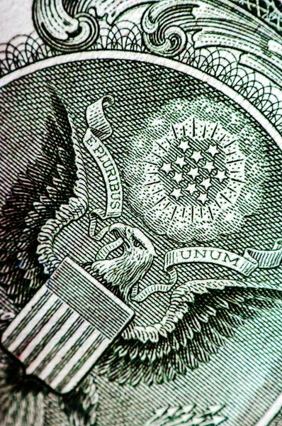 Fotografía macro de un billete de un dólar —  Fotos de Stock