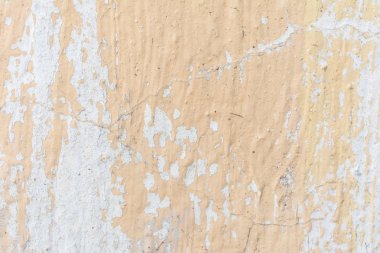 Duvar ve içinde dikkatsizce kısmen boyalı şeftali rengi, arka plan doku