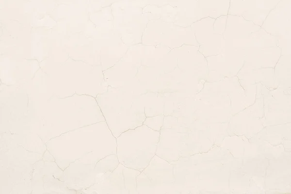 La texture du mur blanc antique, le plafond avec de fines fissures dans la couche extérieure de plâtre — Photo