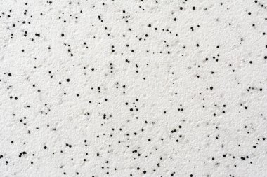 Beyaz ve siyah topları oluşan doku polyester köpük