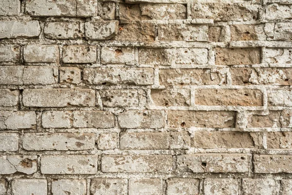 Antik bir binada bir eski yıkık tuğla duvar dokusu