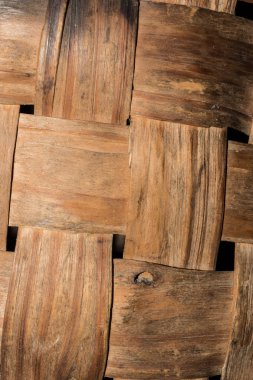 Doku çok eski hasır sepet