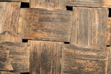 Doku çok eski hasır sepet