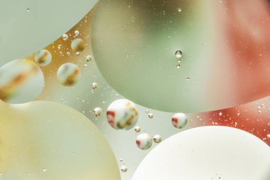 karıştırma su ve yağ, güzel renk arka plan daire ve Oval Temel