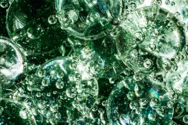 Cam Top ve su kabarcıkları dayalı bulanık arka plan